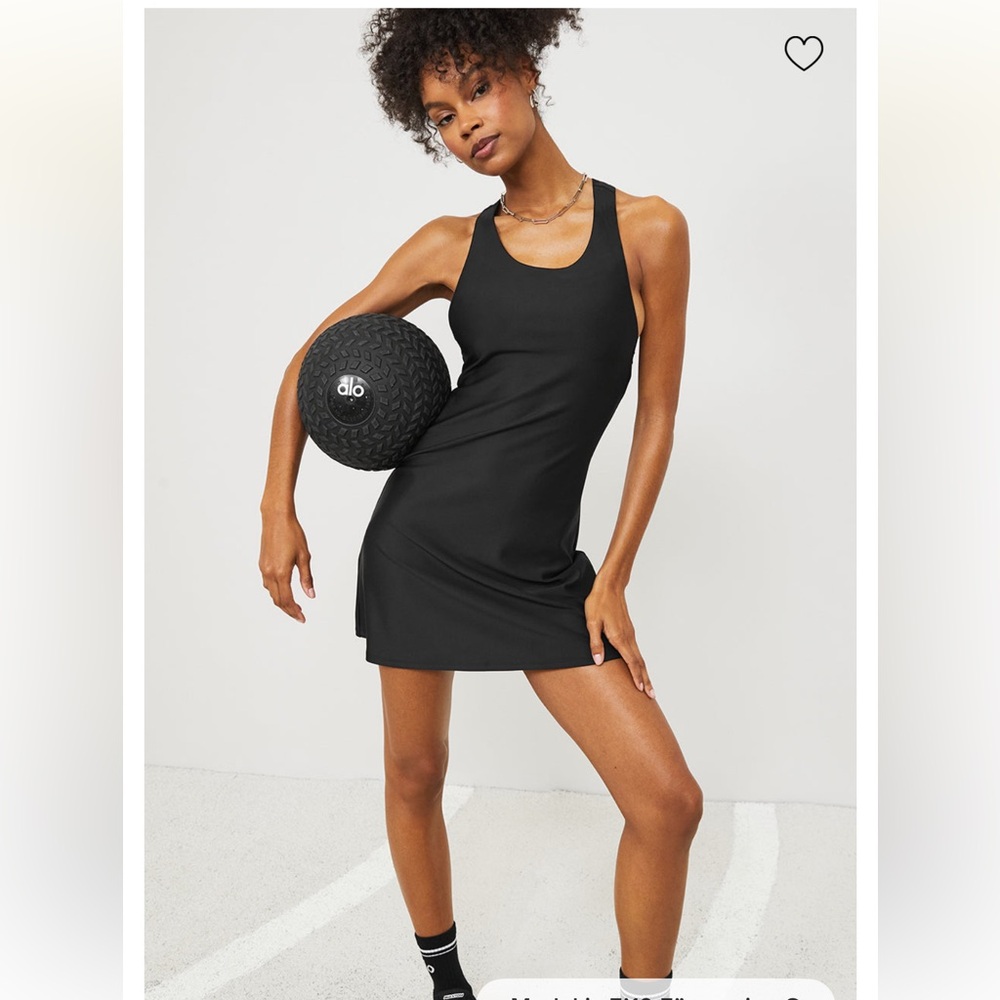 Alo Yoga Airlift Fly Dress Black Workout Dress Athletic Dress XXS 00-0